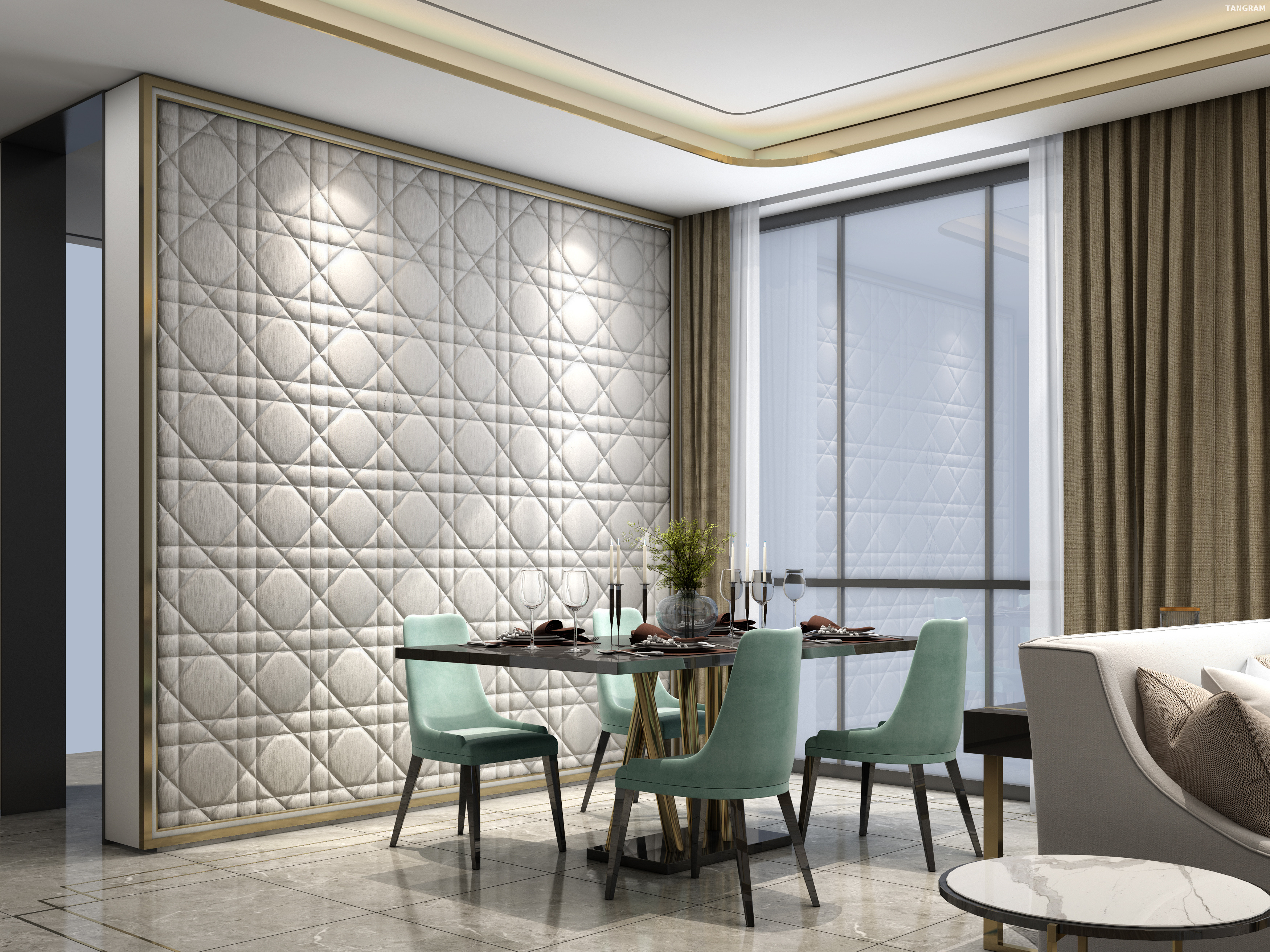 Dior Plus Luxury Peel Stick Wallpaper with Suede Embossed Panel