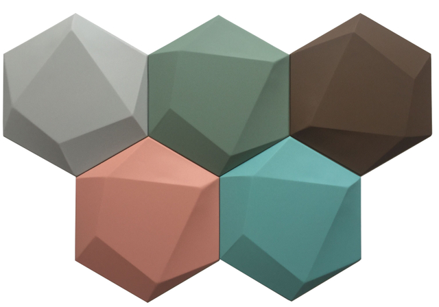 Pu White Indoor 3D Mosaic Tile