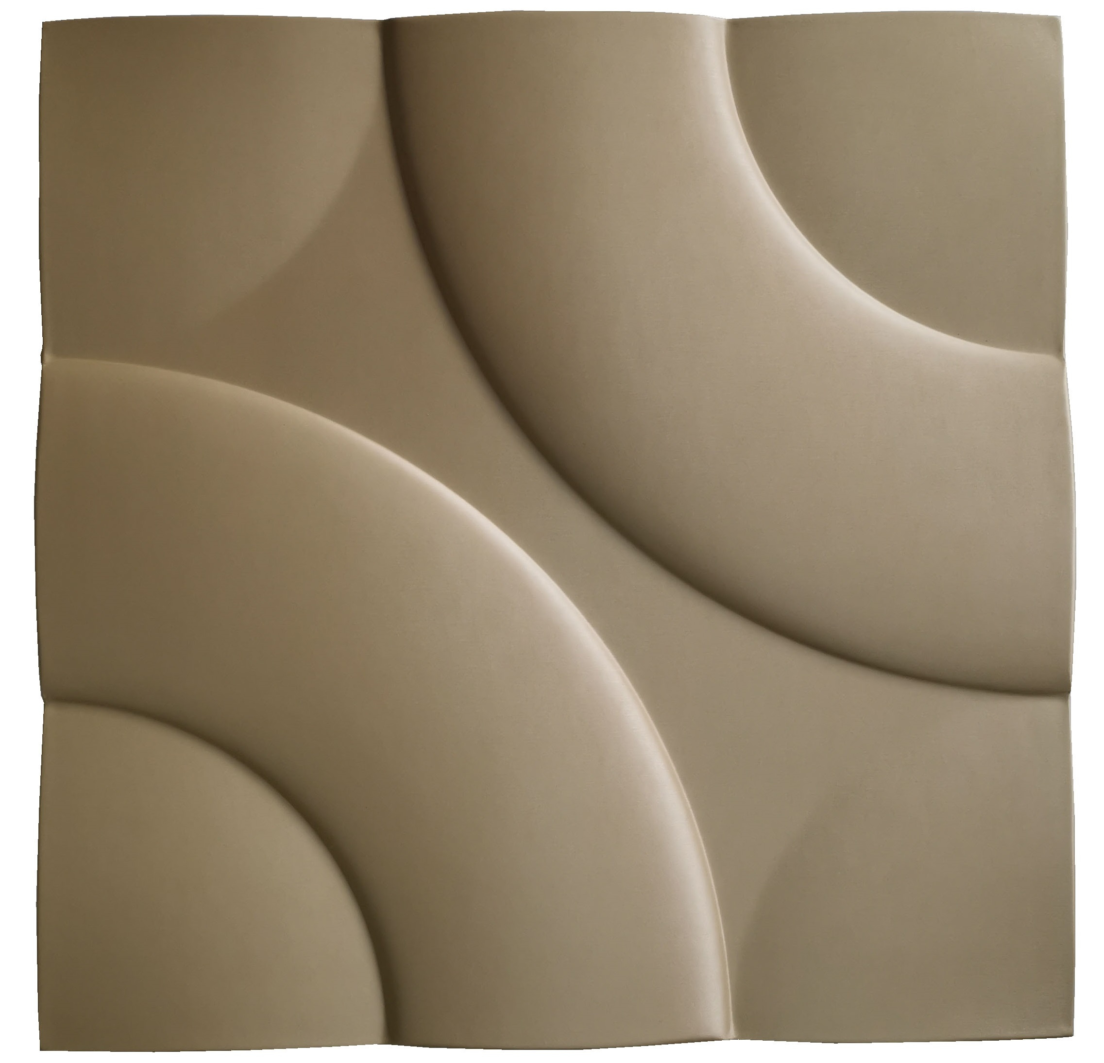 Semi Pu Leather White Indoor Wall Panel