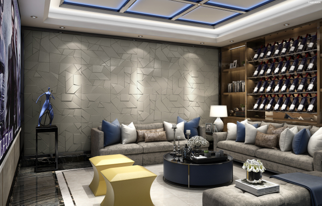 3D Wallpaper Cross With Sparkles Rest Room Wall Panel