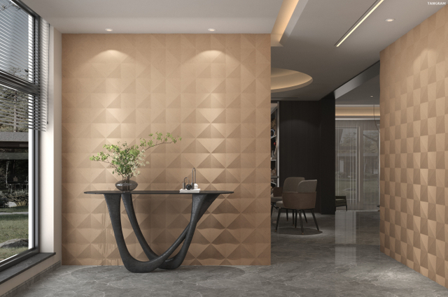 Simple Style Luxury 3D Wallpaper 3D Leather Wall Sheet 270cm