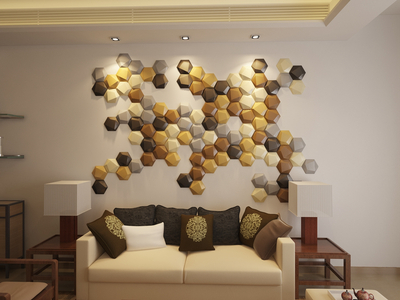 Pu White Indoor 3D Mosaic Tile