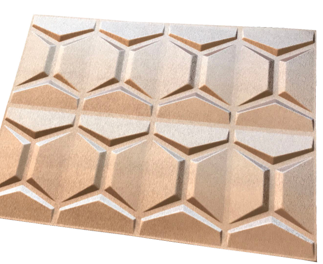 Soft Champagne Office 3D Wall Panel