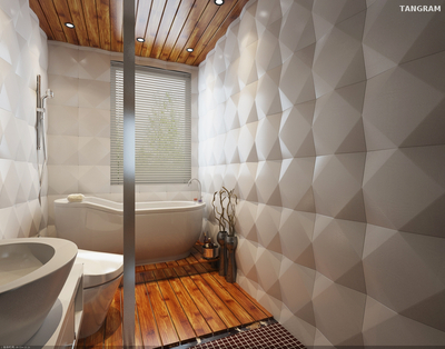 Lightweight Purple Ceiling 3D Wall Panel