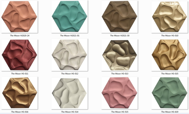 Pu Golden Indoor 3D Mosaic Tile