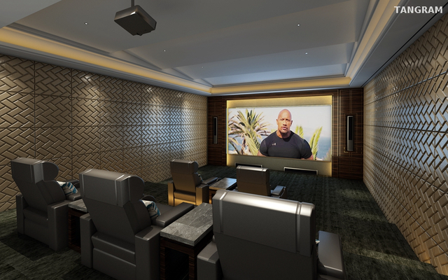 Soundproof Strong Silk Home 3D Wall Panel