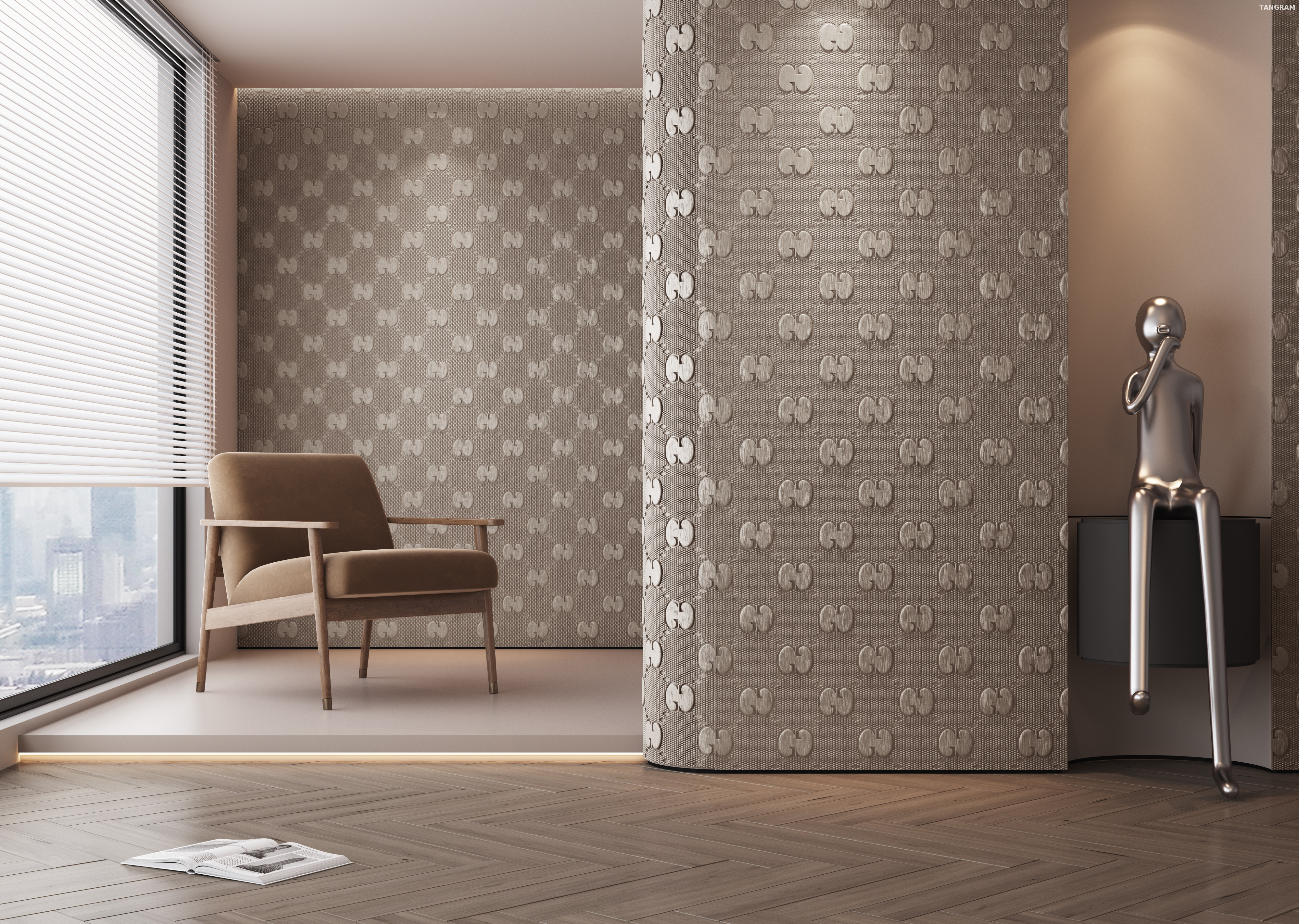 Leather 3d Home Decoration for Bedroom Wall Covering