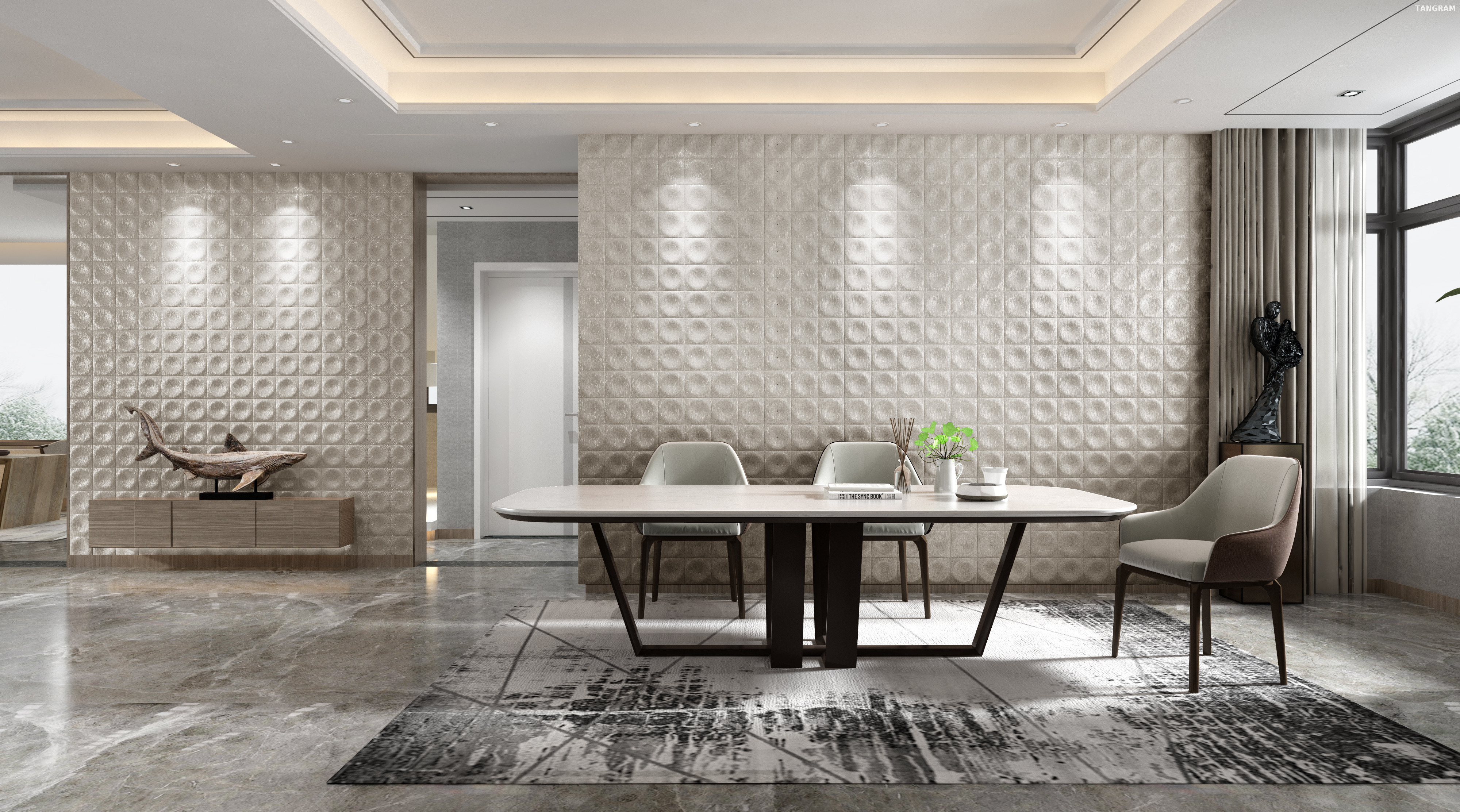 Donut Self Adhesive Easy Installed 3D Leather Wall Sheet