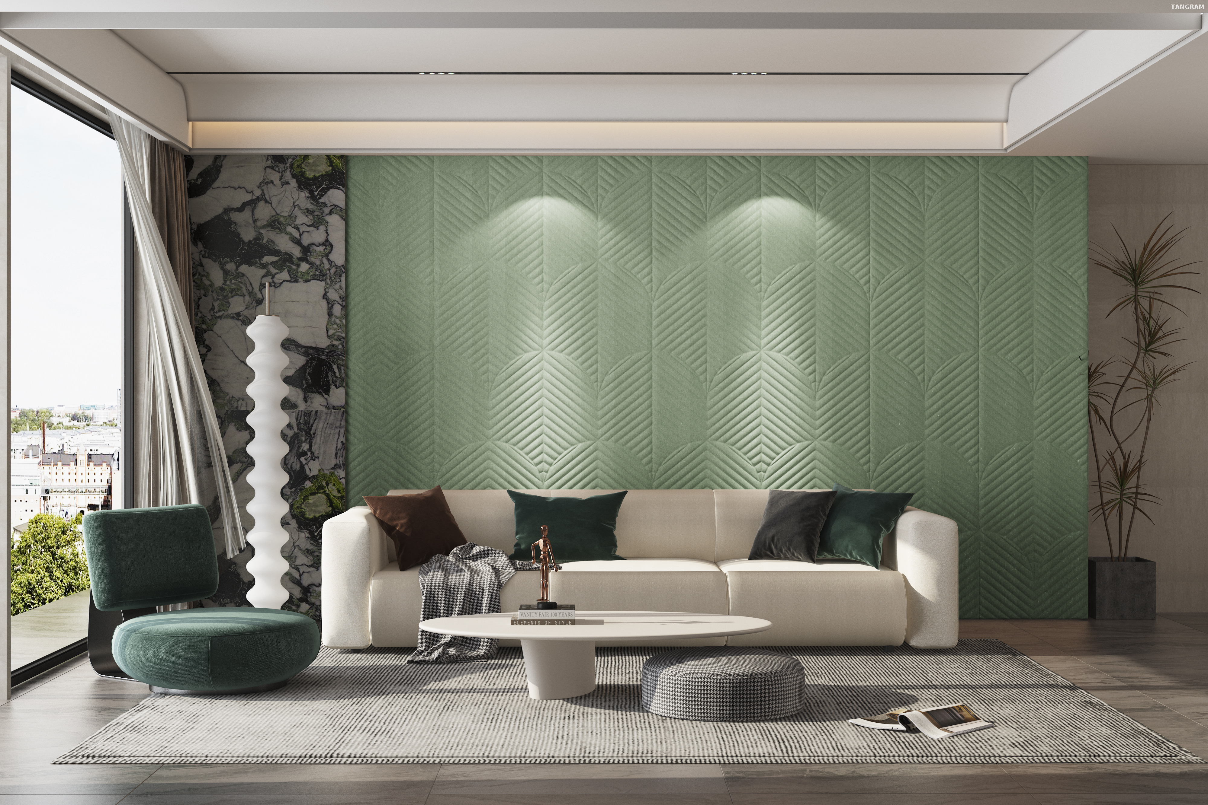 Indoor Wall Decoration Soundproof 3D Faux Leather Wall Panel Self Adhesive Wall Tile