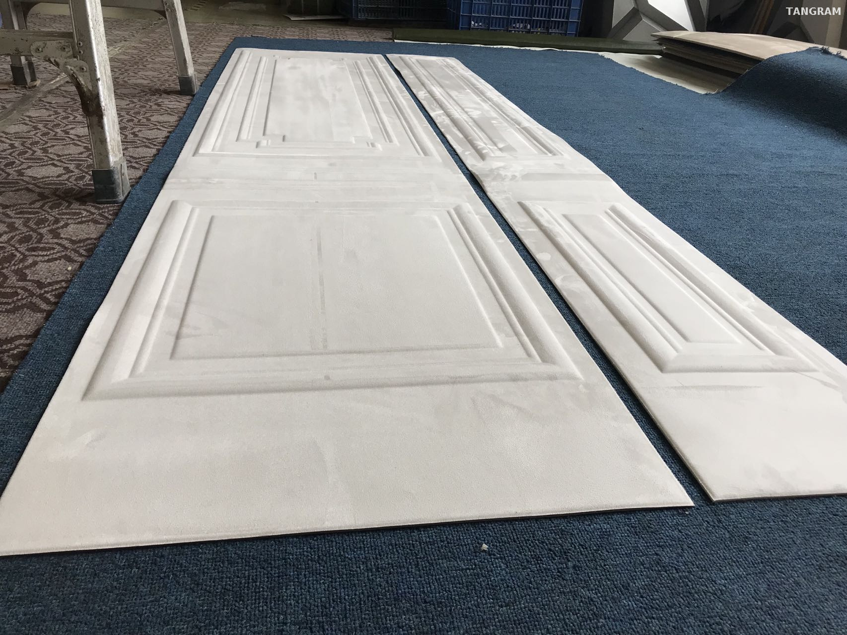 Leather Embossed Wainscot Wall Panel