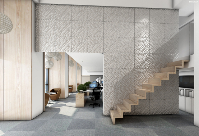 Eco Friendly Pork Liver Red KTV 3D Wall Panel