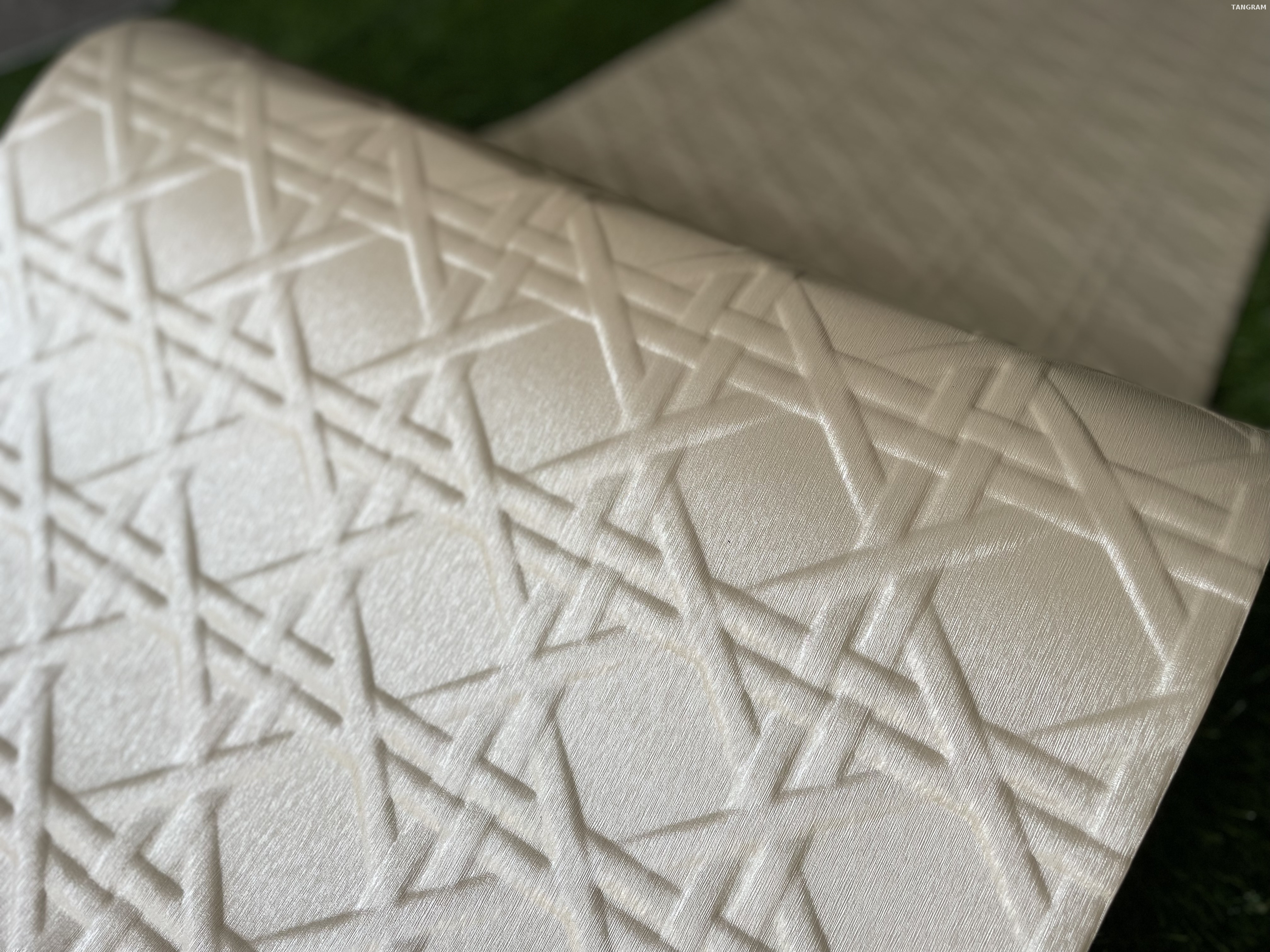 Self adhensive 3D leather wall sheet 