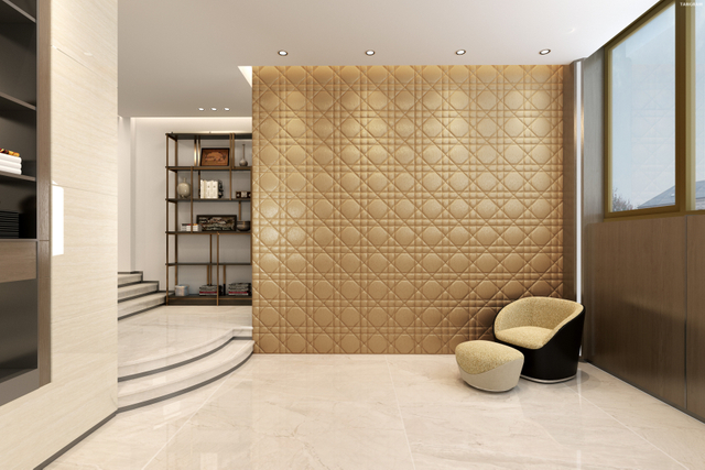 Dior Plus Luxury Peel Stick Wallpaper with Suede Embossed Panel