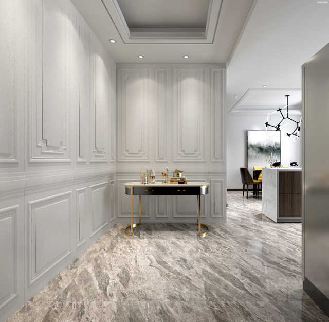 Leather Embossed Wainscot Wall Panel