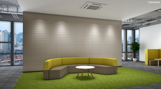 Eco Friendly Crocodile Hearing Room 3D Wall Panel