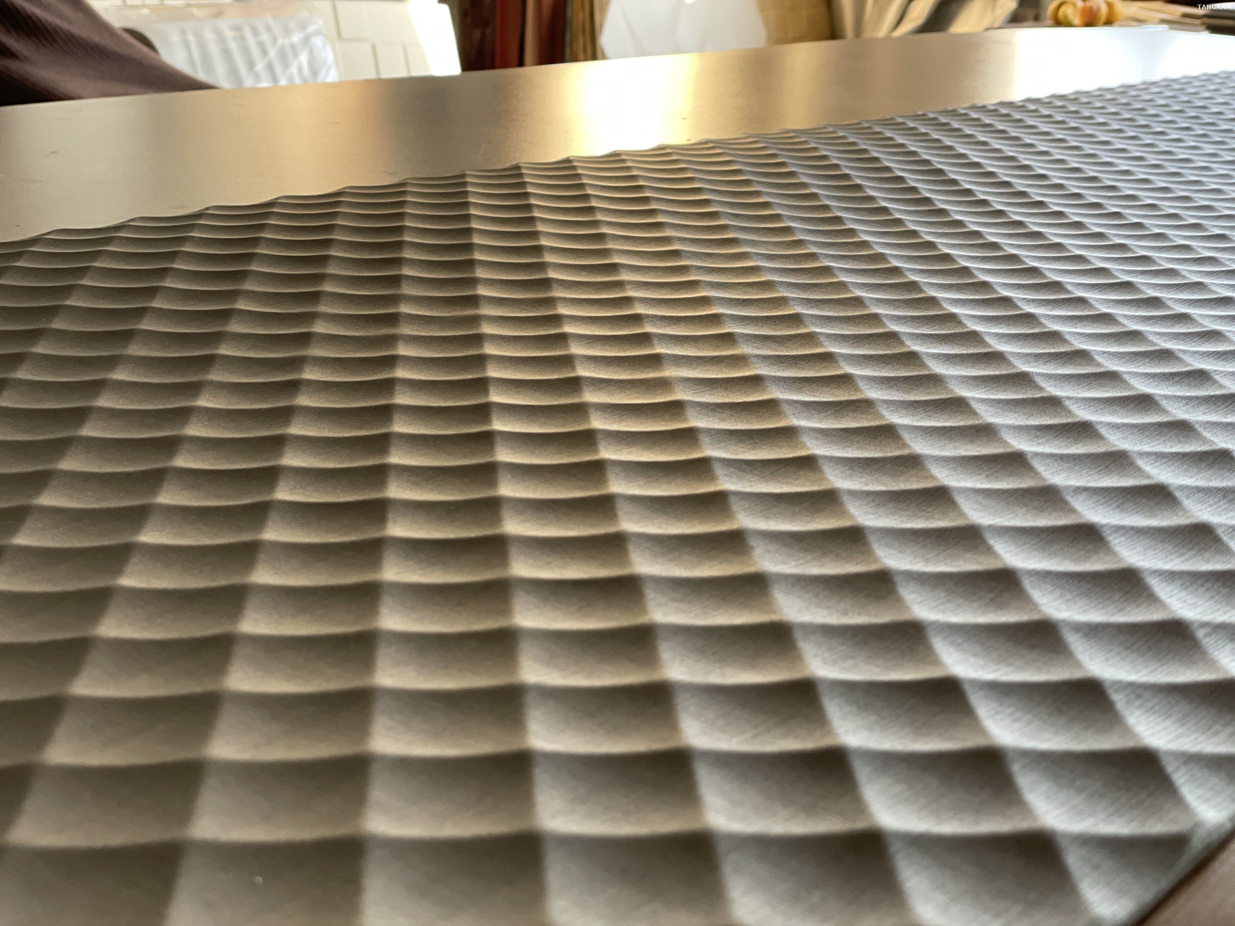 3d Fluted Leather Soft Wall Panel Luxury Wall Covering