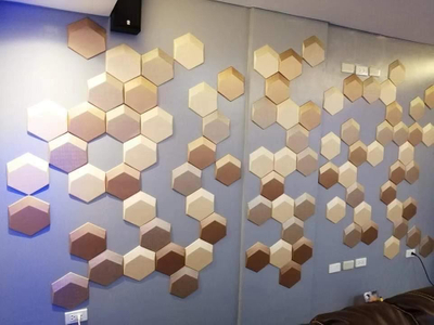 Soundproof White Indoor 3D Mosaic Tile