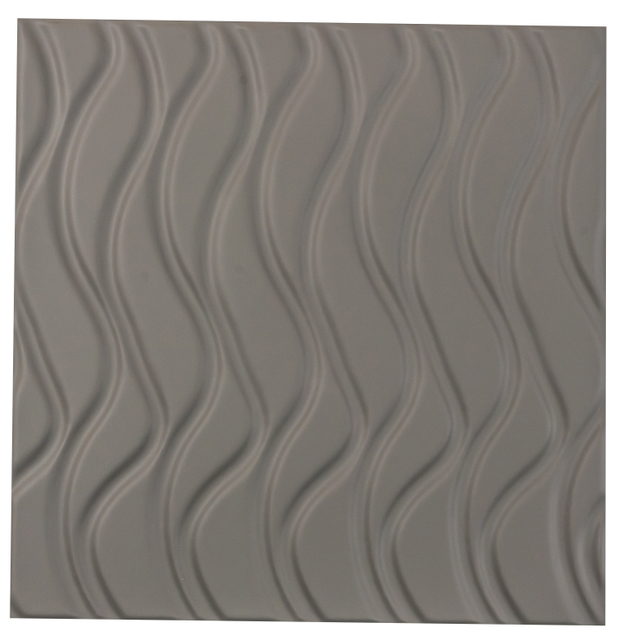 PU Foam Wine Red Restaurant Wall Wave Panel