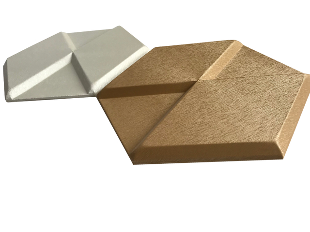 Semi Pu Leather White Indoor 3D Mosaic Tile