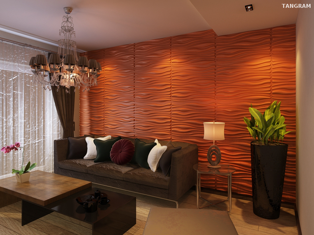 Easy Installation Blue Hotel Leather Wall Panel