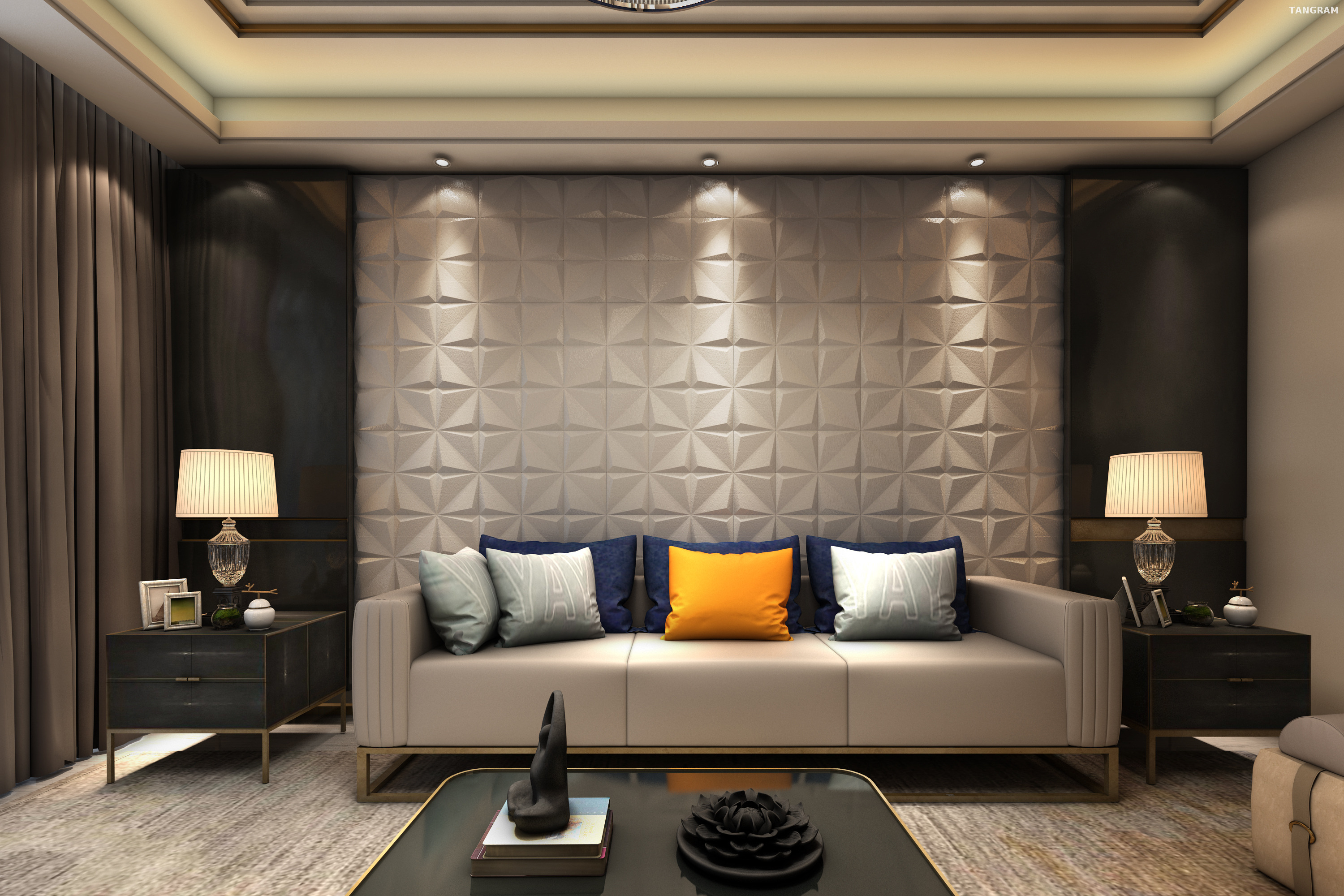 Fashion Wall Stickers 3D Home Decoration Wall Tiles Foam 3D Wallpaper