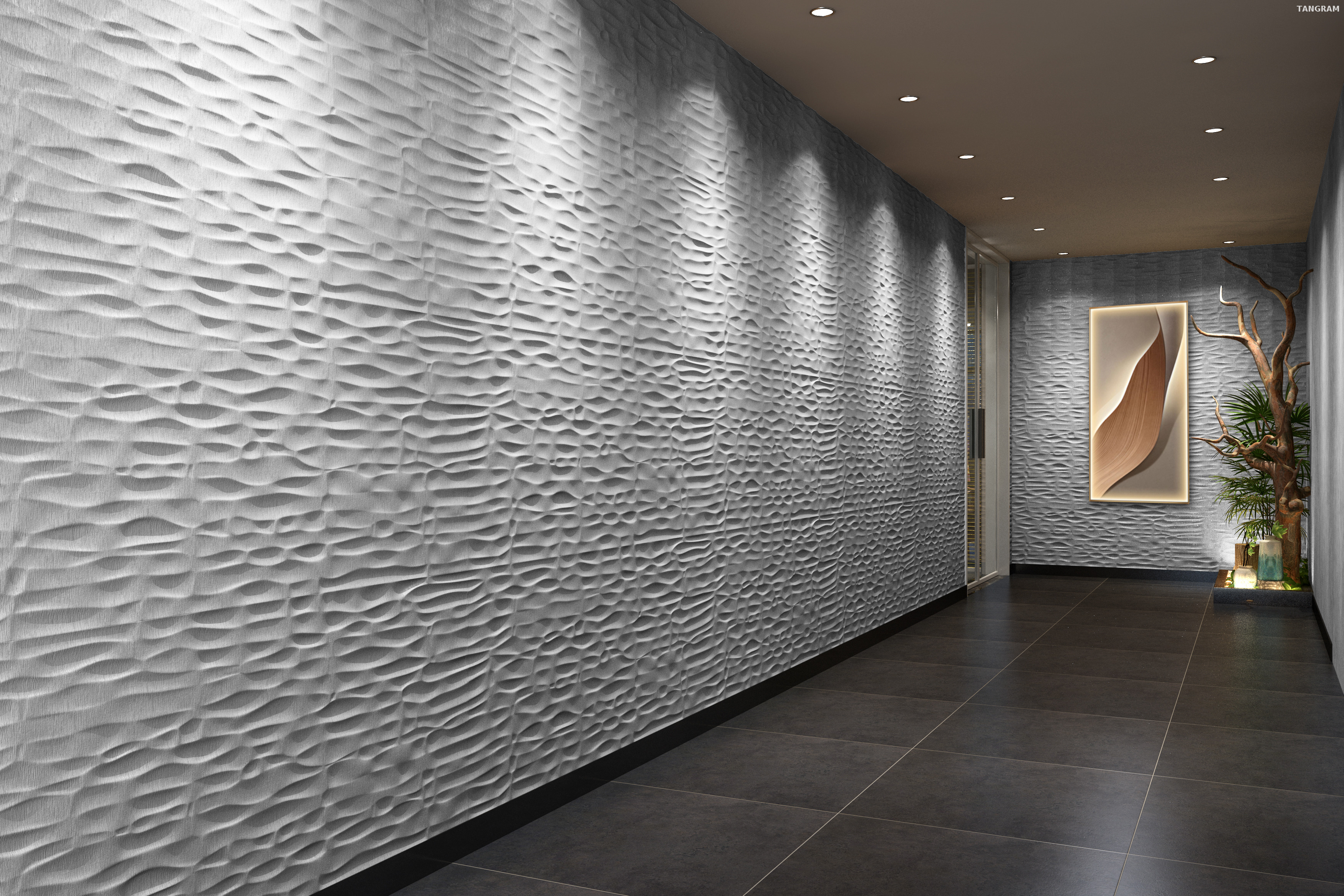 Moisure Proof 3d Wallpaper Interior Wall Covering 3D Leather Wall Sheet for Lounge Wall Decoration